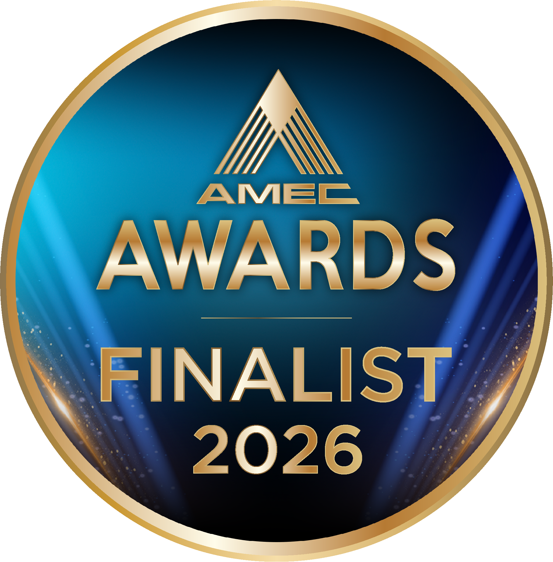AMEC Awards 2026 finalist badge